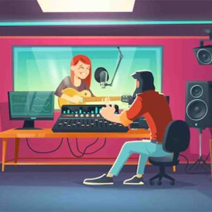 ضبط صدا در استودیو حرفه‌ای – کیفیت بی‌نظیر برای آهنگ و وکال شما